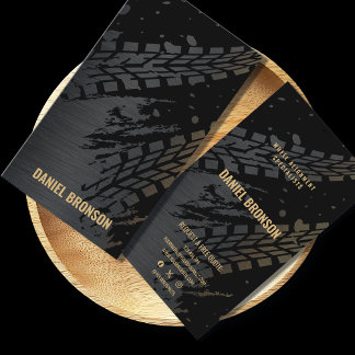 Modern Car Auto Mechanic Repair Service Business Card