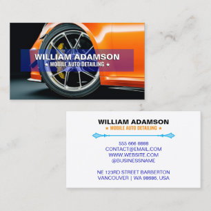 Modern Car Care, Car Sales, Cool Auto Detailing Business Card