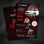 Modern Car Wash Auto Detailing Automobile Waxing Flyer<br><div class="desc">Elevate your car wash marketing with this professional and stylish flyer template. The sleek design features a captivating red and black color scheme, perfect for showcasing your car detailing services. Customize the layout to highlight your packages, pricing, and special offers. Include a QR code for easy online booking and watch...</div>