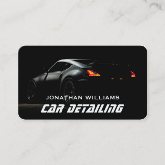 Modern Car Wash & Auto Detailing Business Card