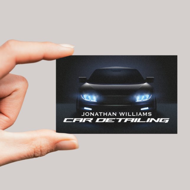 Modern Car Wash & Auto Detailing Business Card (Creator Uploaded)