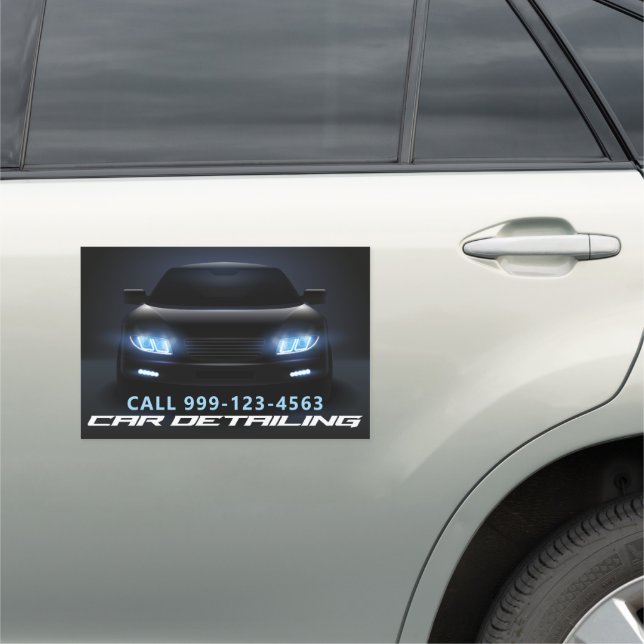 Modern Car Wash & Auto Detailing Magnet (In Situ)