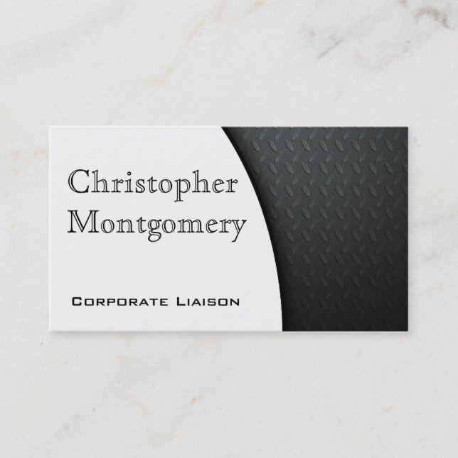 Modern Carbon Fiber Premium Business Cards (Front)