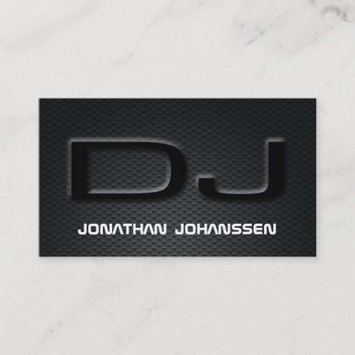 Modern Carbon Fiber Professional DJ Business Card