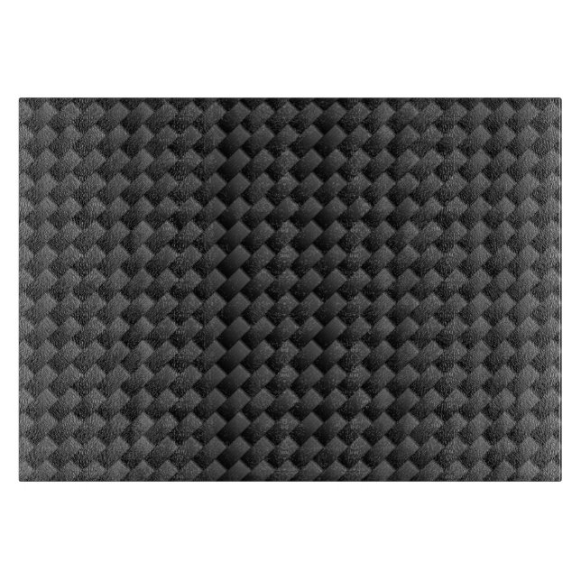 Modern Carbon Fiber Style Print Background Cutting Board (Front)