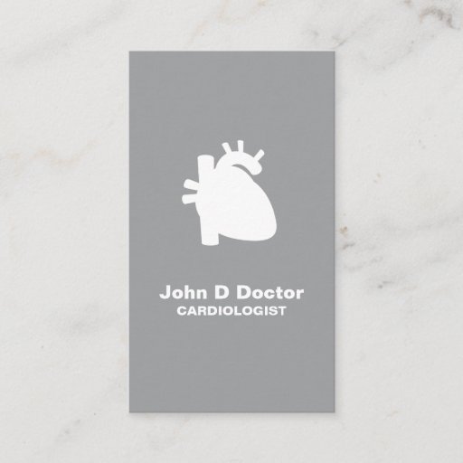 Customizable Modern cardiologist cardiology heart business card