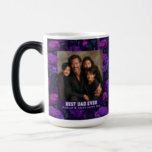 Modern Carnation Step Dad Birthday Travel Tea Color Morph Mug