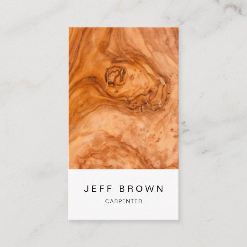 Modern Carpentry Construction Business Card