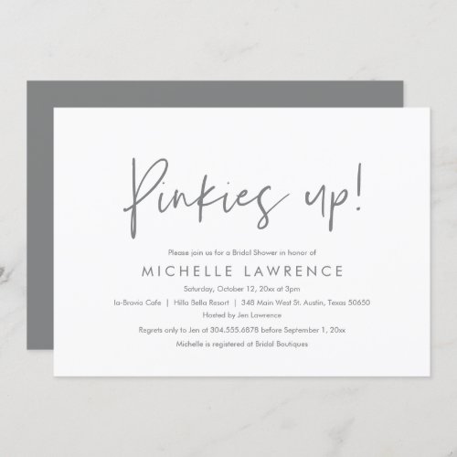 Modern Casual fun and playful Bridal Shower Party Invitation