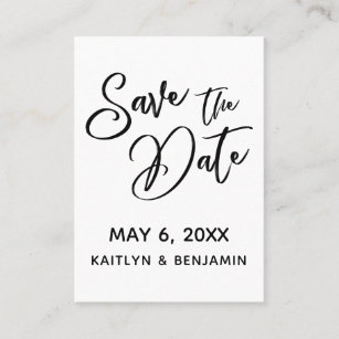 Modern Casual Save the Date & Wedding Detail Card