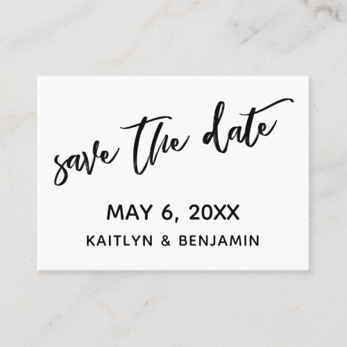 Modern Casual Save the Date  Wedding Detail Card