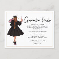 Modern Casual Script Graduation Party Invitation