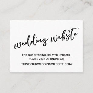 Modern Casual Wedding Website & Save the Date Card