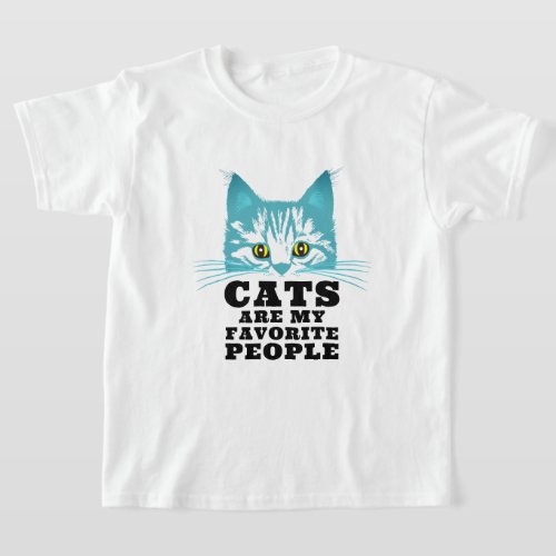 Modern Cat Humor Sarcasm Black Bold Typography T-Shirt