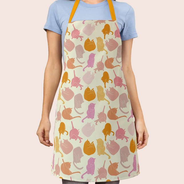 Modern Cat Pattern Apron (Creator Uploaded)