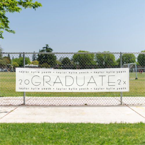 Modern Celebrate Your Grad Graduate Class of 2024 Banner