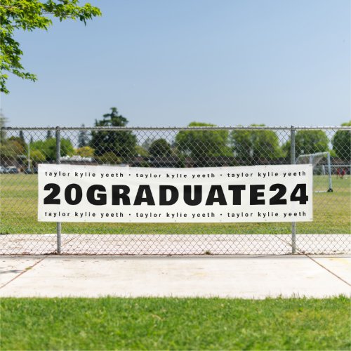 Modern Celebrate Your Grad Graduate Class of Banner