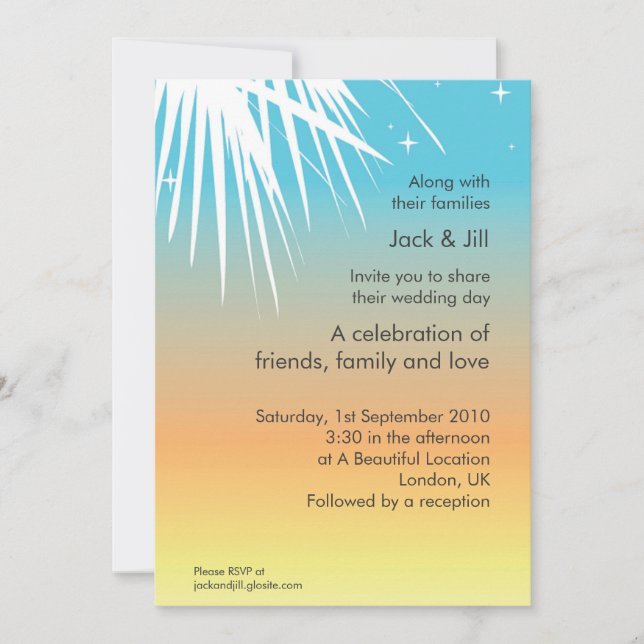 Modern Celebration 5x7 Invitation (Front)