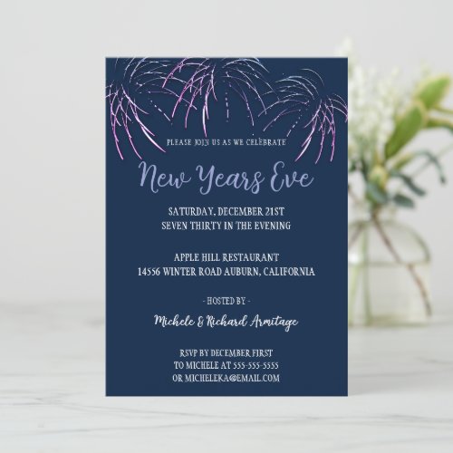 Modern Celebration New Years Invitation