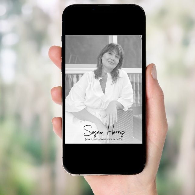 Modern Celebration of Life Funeral Program  (Front Digital)
