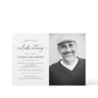 Modern Celebration of Life Memorial Funeral Photo