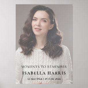 Modern Celebration of Life Photo Design Holder