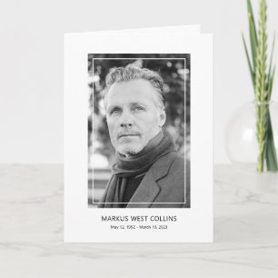 Modern Celebration Photo Memorial Program