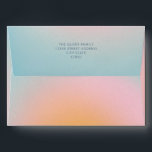 Modern Celestial Gradient Pastel Blue Matching  Envelope<br><div class="desc">Modern Celestial Gradient Pastel Blue Matching Envelope with Return Address</div>