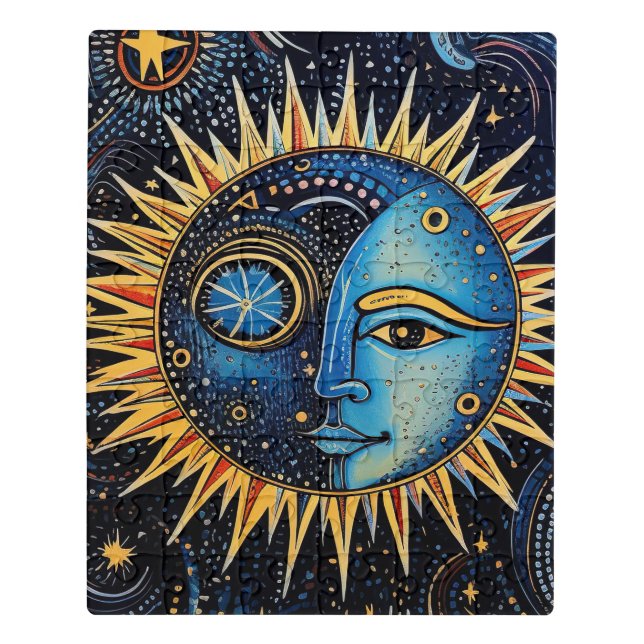 Modern Celestial Solar System Showcase Jigsaw Puzzle (Puzzle Vertical)