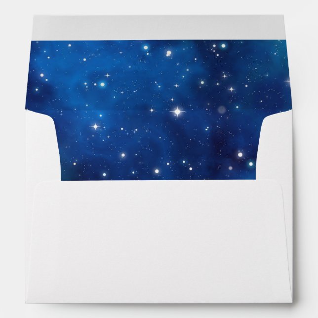 Modern Celestial Space Galaxy Envelope (Back (Bottom))