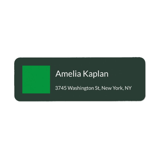 Modern Celtic Green Minimalist Professional Label (Front)
