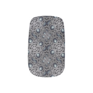 Modern Celtic Pattern Design Minx Nail Art