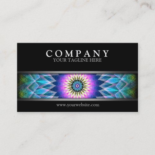 Modern Center Point Business Card