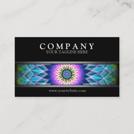 Customizable Modern Center Point Business Card
