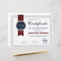 Modern Certificate of Achievement