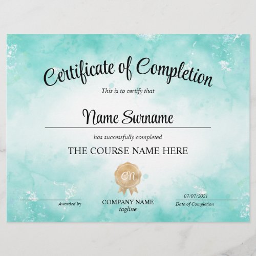 Modern Certificate of Completion Award Course 