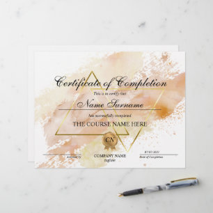 Modern Certificate of Completion Award Course