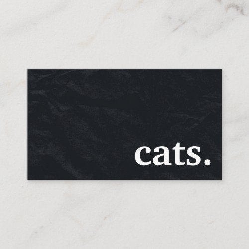 Modern chalkboard cats loyalty punch card