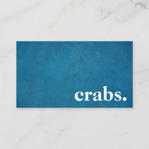 Modern Chalkboard crabs. Business Card