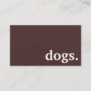 Modern chalkboard dogs. loyalty punch card