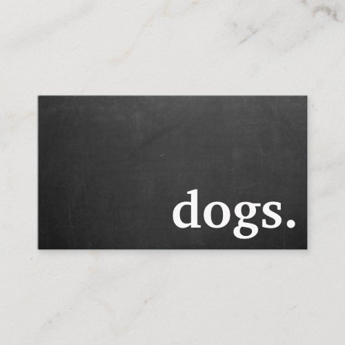 Modern chalkboard dogs loyalty punch card
