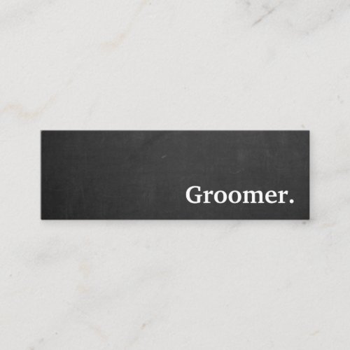 Modern chalkboard groomer loyalty punch card