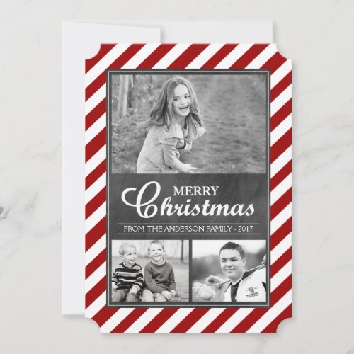 Modern Chalkboard Photo Card Design