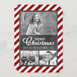 Modern Chalkboard Photo Card Design