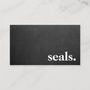 Modern Chalkboard Seals. Business Card