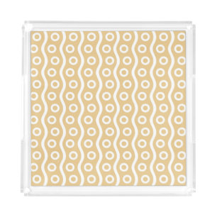 Modern Champagne Bubbles Acrylic Tray