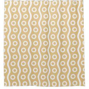 Modern Champagne Bubbles Shower Curtain