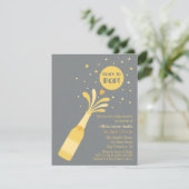 Modern Champagne Ready to Pop Baby Shower Invitation | Zazzle