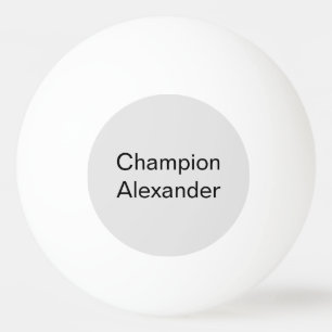 Modern Champion with customizable name Ping Pong Ball
