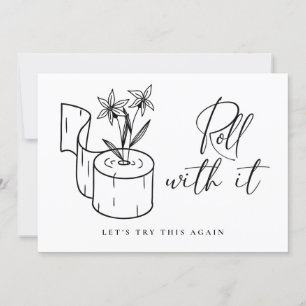 Modern Change of Date Postponed Cancelled Event Invitation